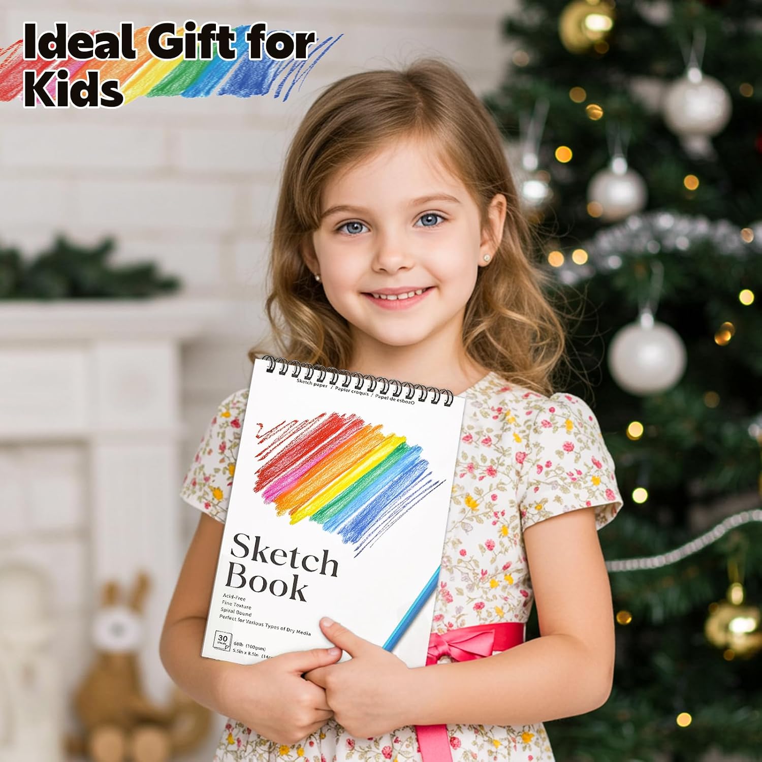 12 Pack Small Sketch Books, 5.5 × 8.5 in, Spiral Bound, 100gsm