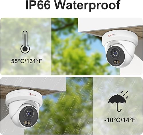 Miniatura 9 de Anpviz Sistema de cámara de seguridad PoE 4K de 16 canales, 16 cámaras IP PoE con cable de 8MP para exteriores con detección de vehículos