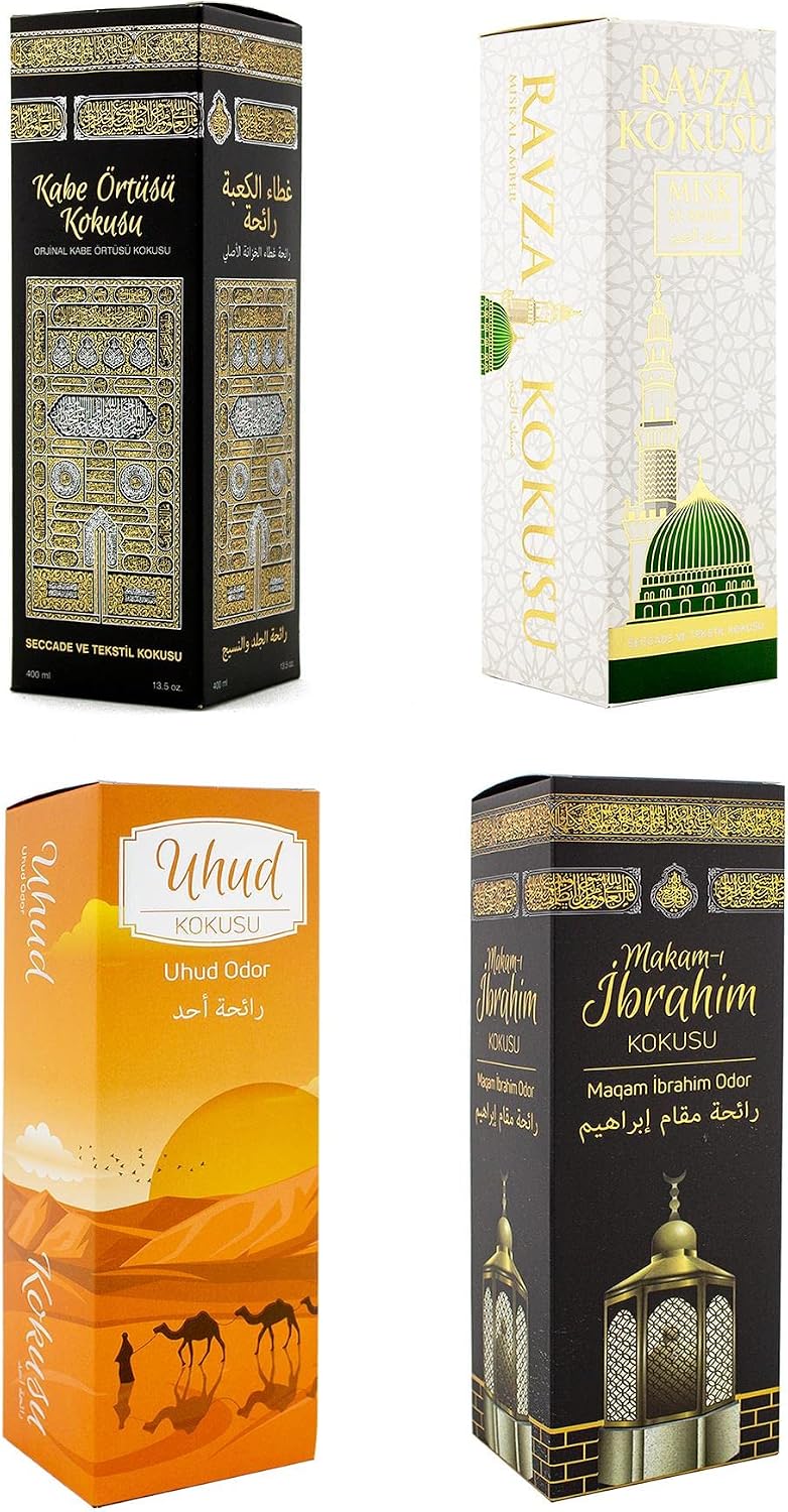 İhvan Online Kabe Örtüsü Kokusu Medine Ravza Kokusu Uhud Kokusu Ve Makamı İbrahim Kokusu Sprey 400 Ml.