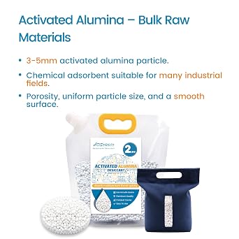 2 LBS with 1 Bag Activated Alumina Desiccant, High-Efficiency 3D Printer Desiccant for Filament Drying, Reusable Activated Alumina Moisture Absorber for Storage & Dehumidifiers