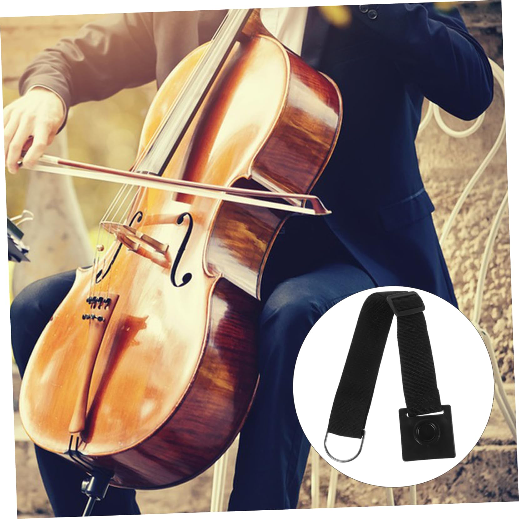 Metal Cello Endpin Rest with Non-slip Pad Durable Cello Anchor Stopper for Secure Playing Style Design for All Cellists