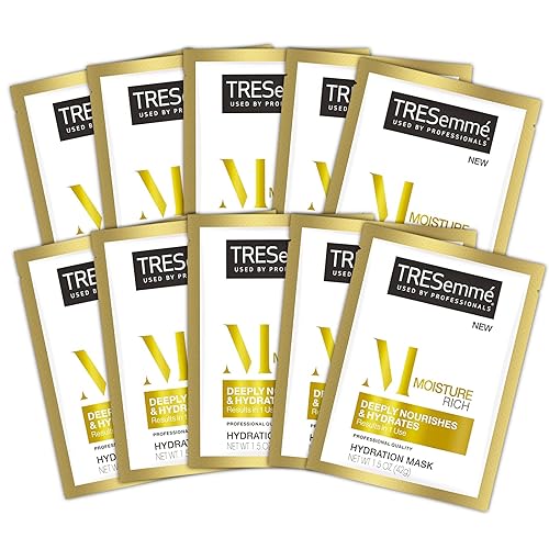 Masque TRESemmé - Máscara de hidratación Nourish Packettes de 1.5 onzas (paquete de 10), máscara Tresemme (máscara hidratante Treemme)