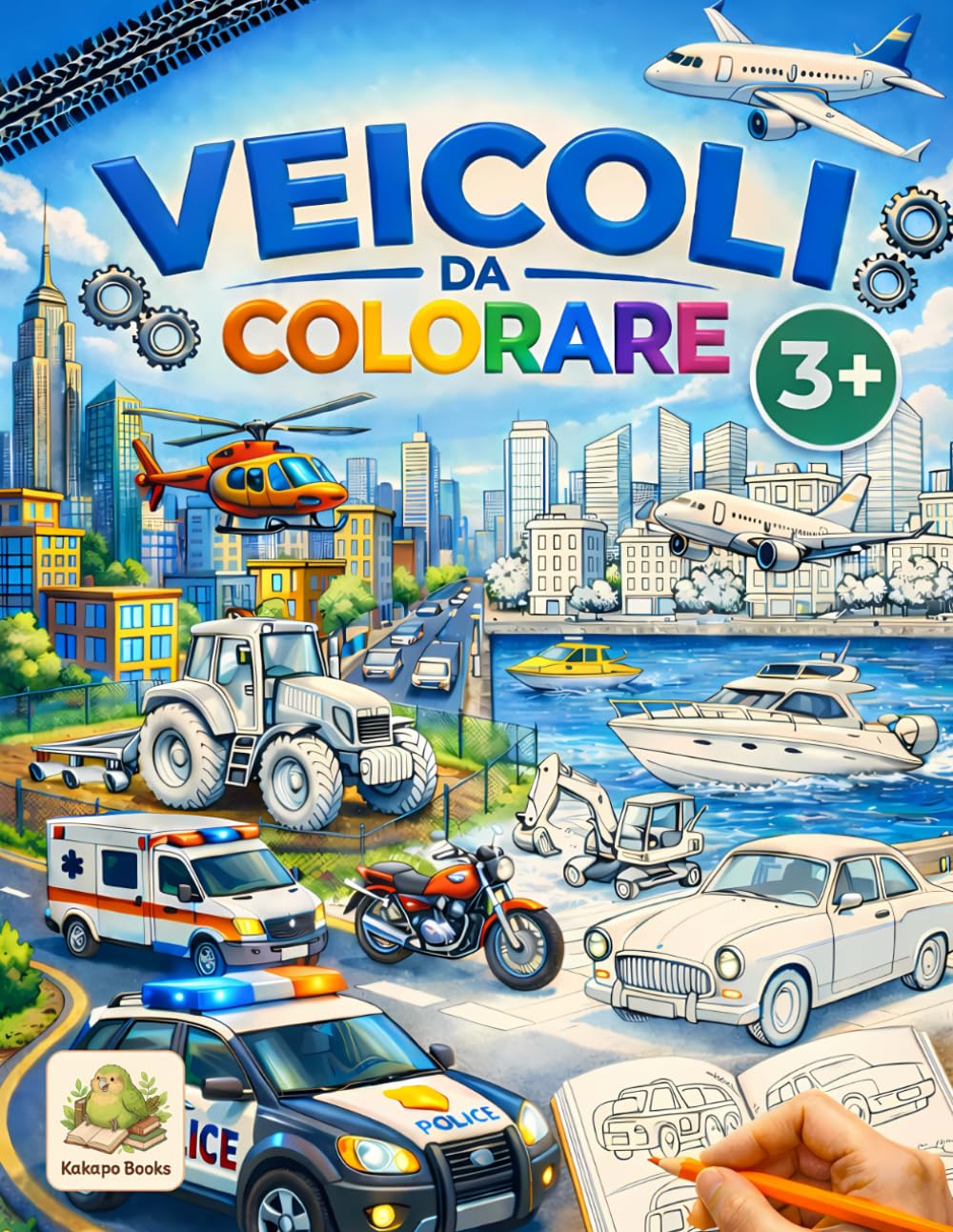 Veicoli da colorare (Fantastici libri da colorare per bambini)