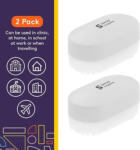 Miniatura 2 de Special Supplies Cepillo de terapia sensorial para cepillado ocupacional y sensorial, herramientas estimulantes y calmantes para niños y adultos,