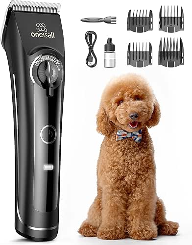 oneisall Dog Clippers for Grooming Doodles Poodles Thick Curly Hair,Low