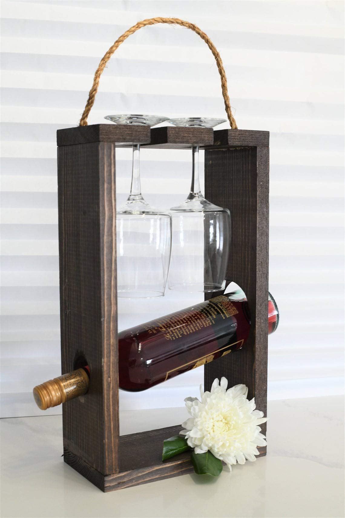 Genuine Decor Wine Caddy Wood | Wooden Wine Caddy | Wine Rack | Wood Bottle Holder | Wine Carrier | Wine Tote-image-38