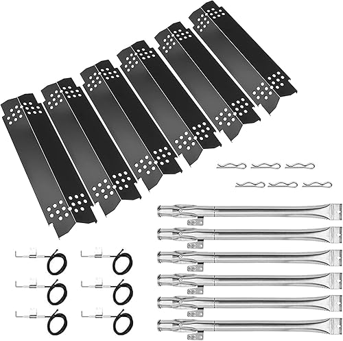 Vista 26 de Placas térmicas para parrilla, piezas de repuesto para Home Depot Nexgrill 720-0830H, 5 quemadores 720-0888, 720-0888N, 720-0882A, 720-0882S, 6