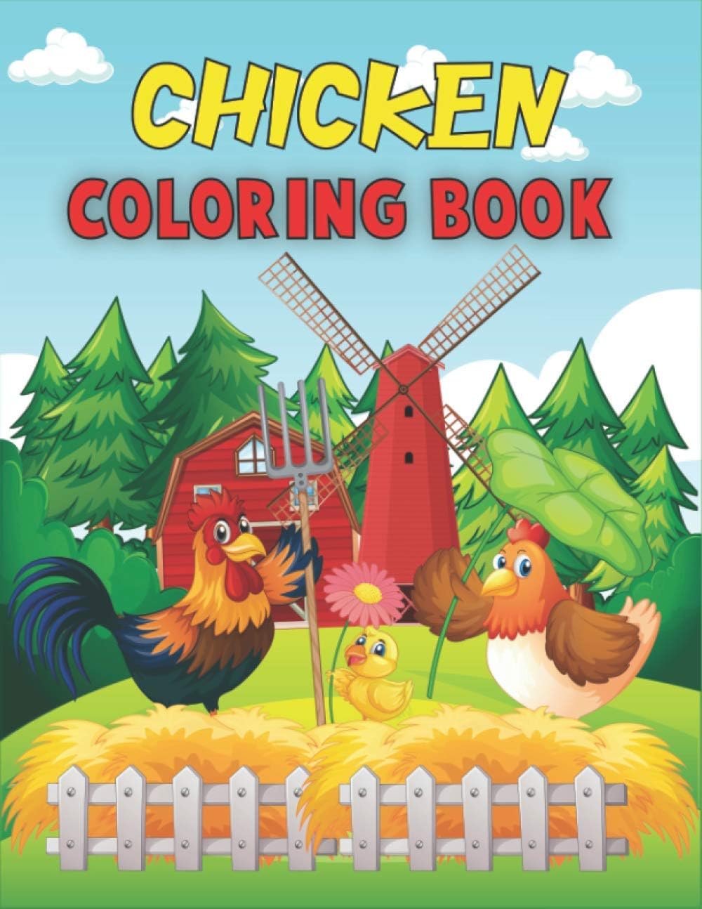 Chicken Coloring Book: Amazing Chicken Designs