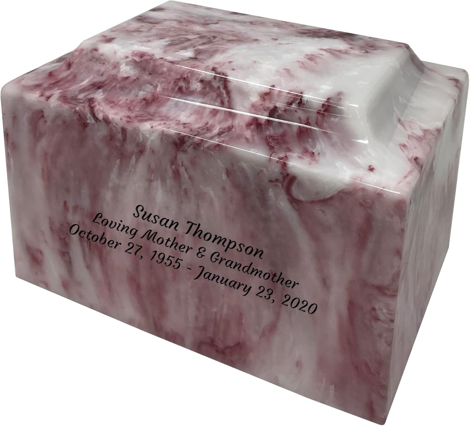 Mackenzie Urn Vault Custom Engraved (Ruby) Home & Kitchen