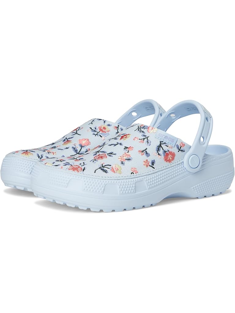 Blue Crocs Classic Crafted Canvas Clogs