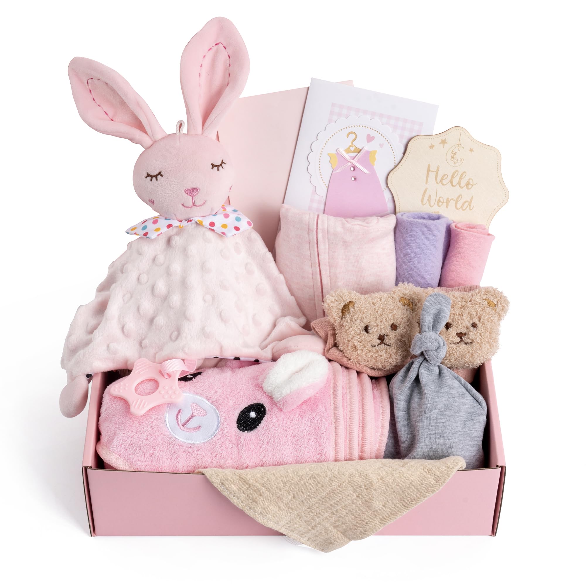 Coffret naissance idéal à offrir : kit complet bébé avec grenouillère et serviette