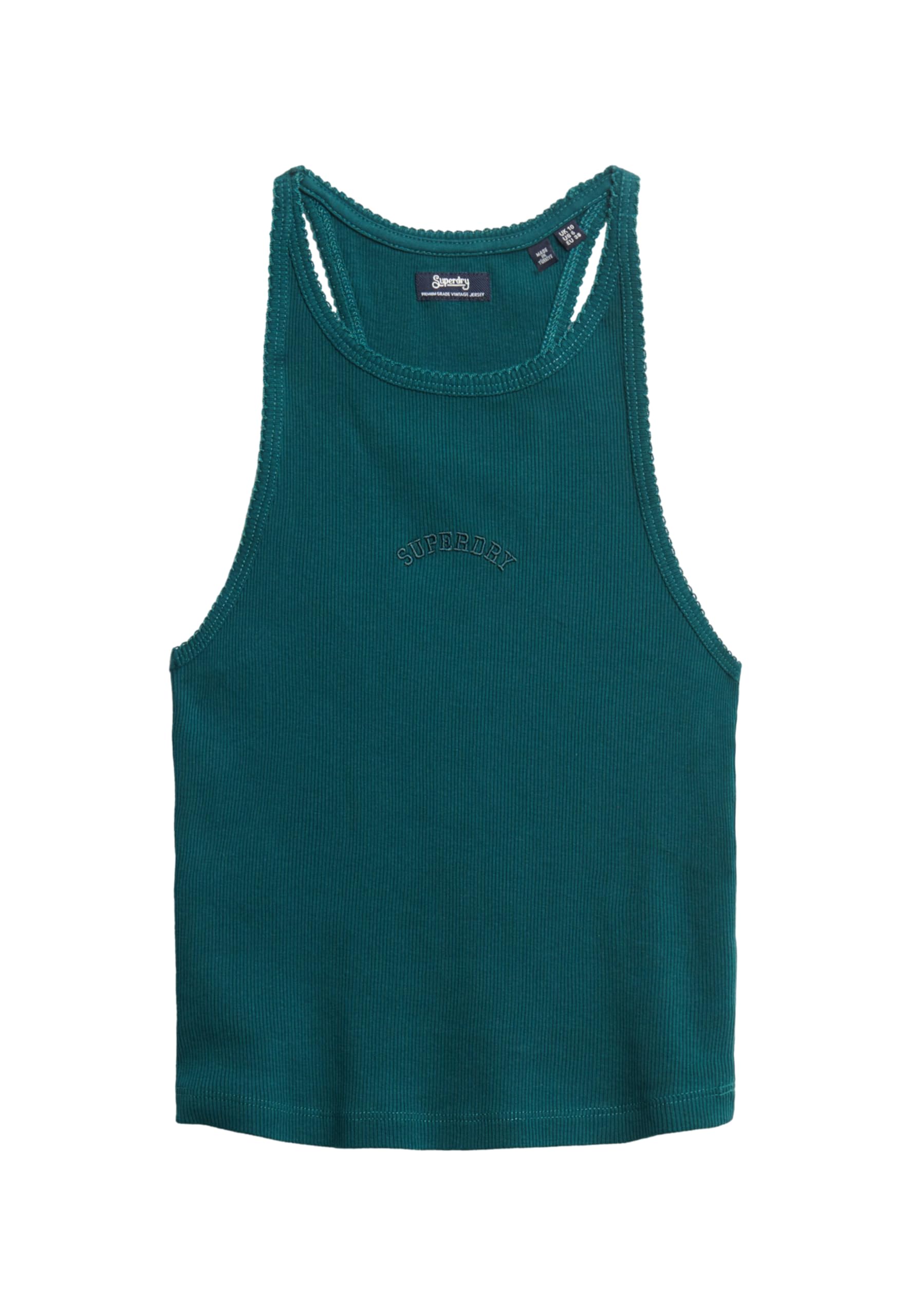 Superdry Women's Vert Racerback Tank Top With Logo Essential