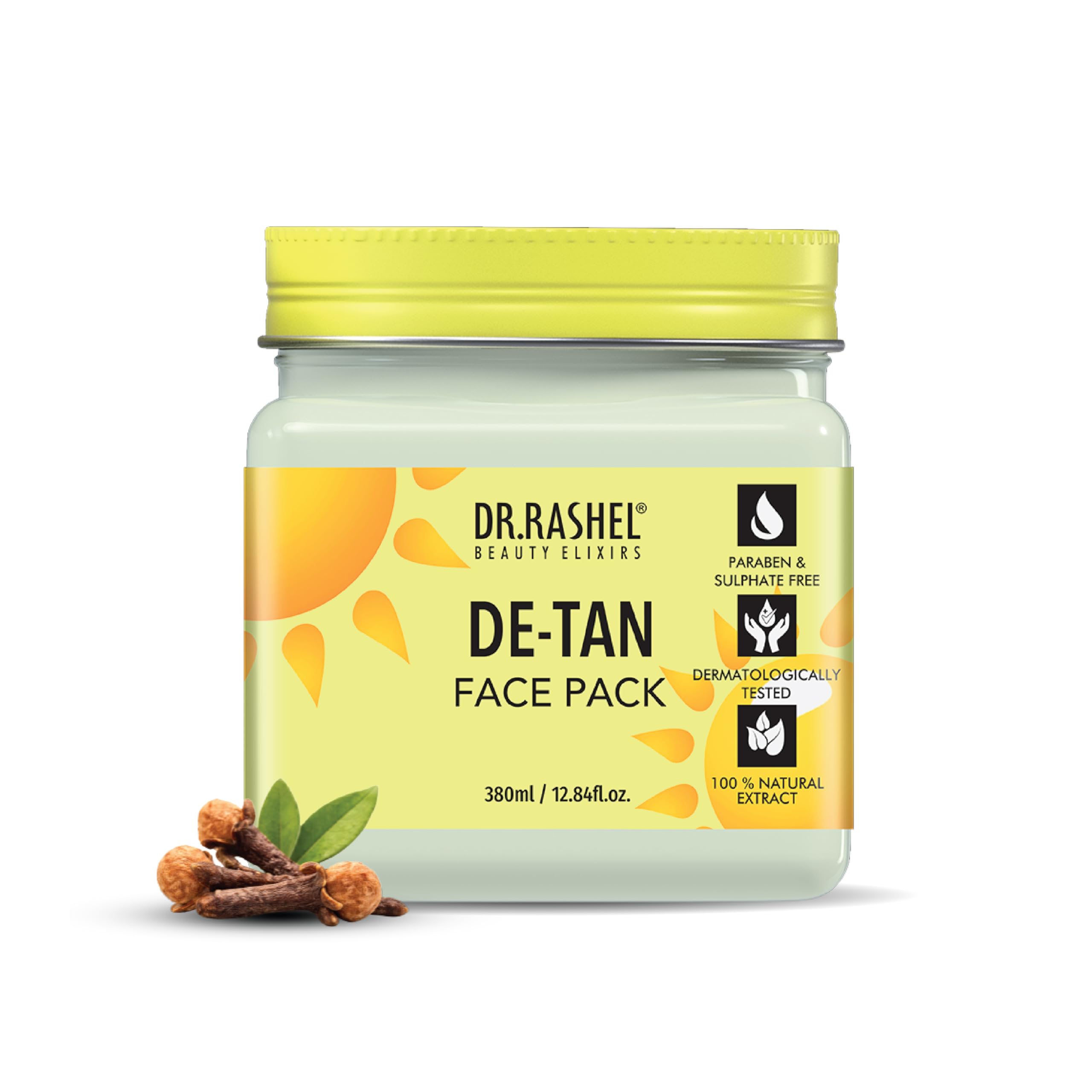 DR.RASHEL De-Tan Face Pack for Glowing Skin, Oil Control, Acne, Pimples, Detan, Blemishes, Pigmentation & Brightening, Face Cleansing for Face & Body (380 Ml)-image-46