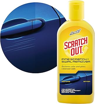 Scratch Out Liquid Car Scratch Remover and Polishing Compound for Light.