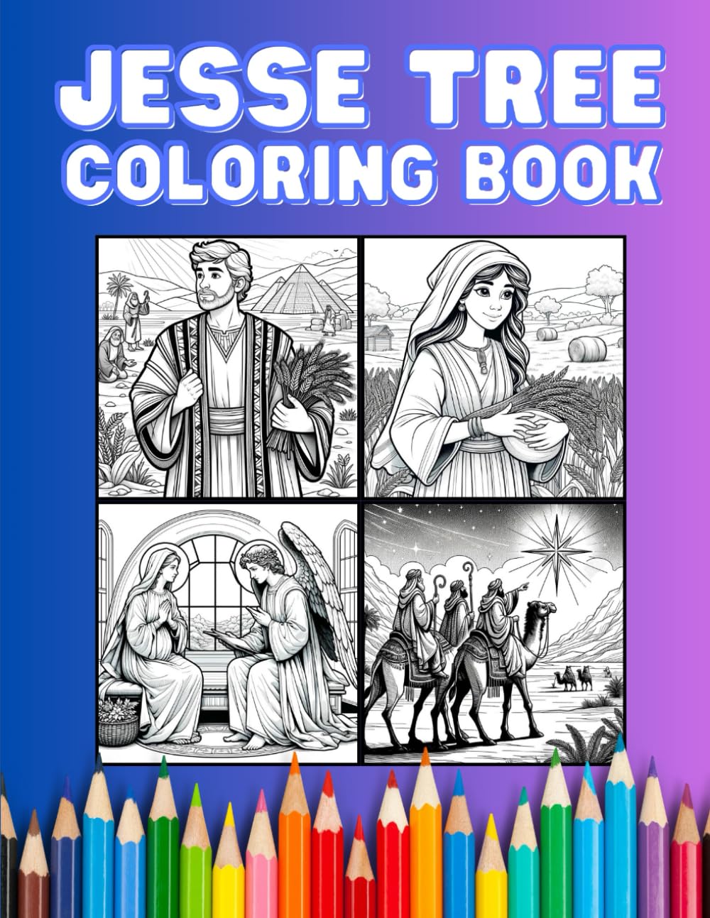 Jesse Tree Coloring Book: Daily Reflections and Coloring Pages for Advent