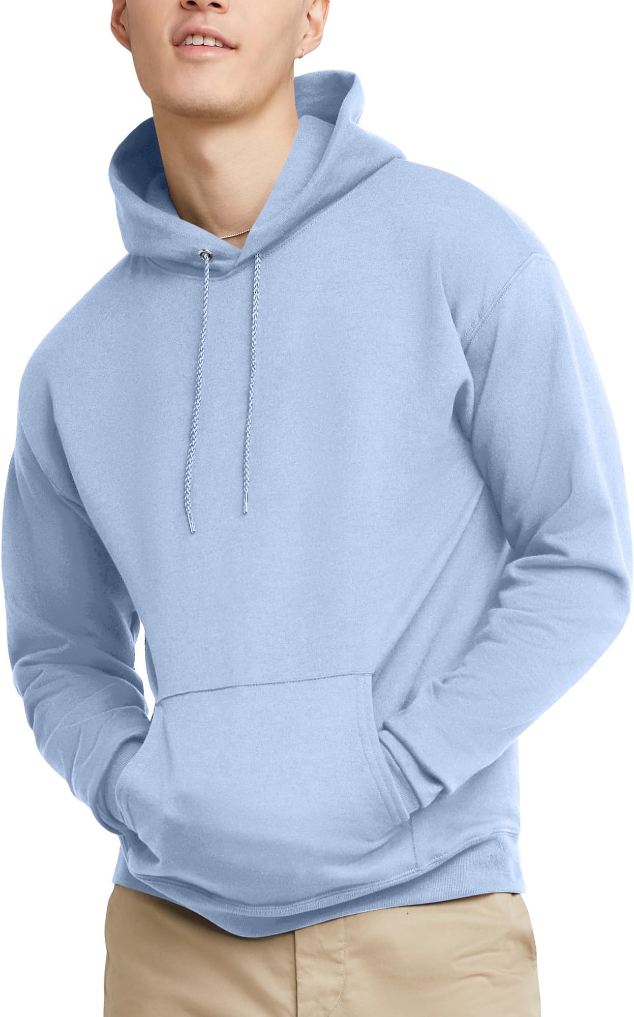 Hanes EcoSmart Hoodie, Midweight Fleece, Pullover Hooded Sweatshirt for Men