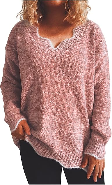 Womens Sweater Irregular Neck Long 
