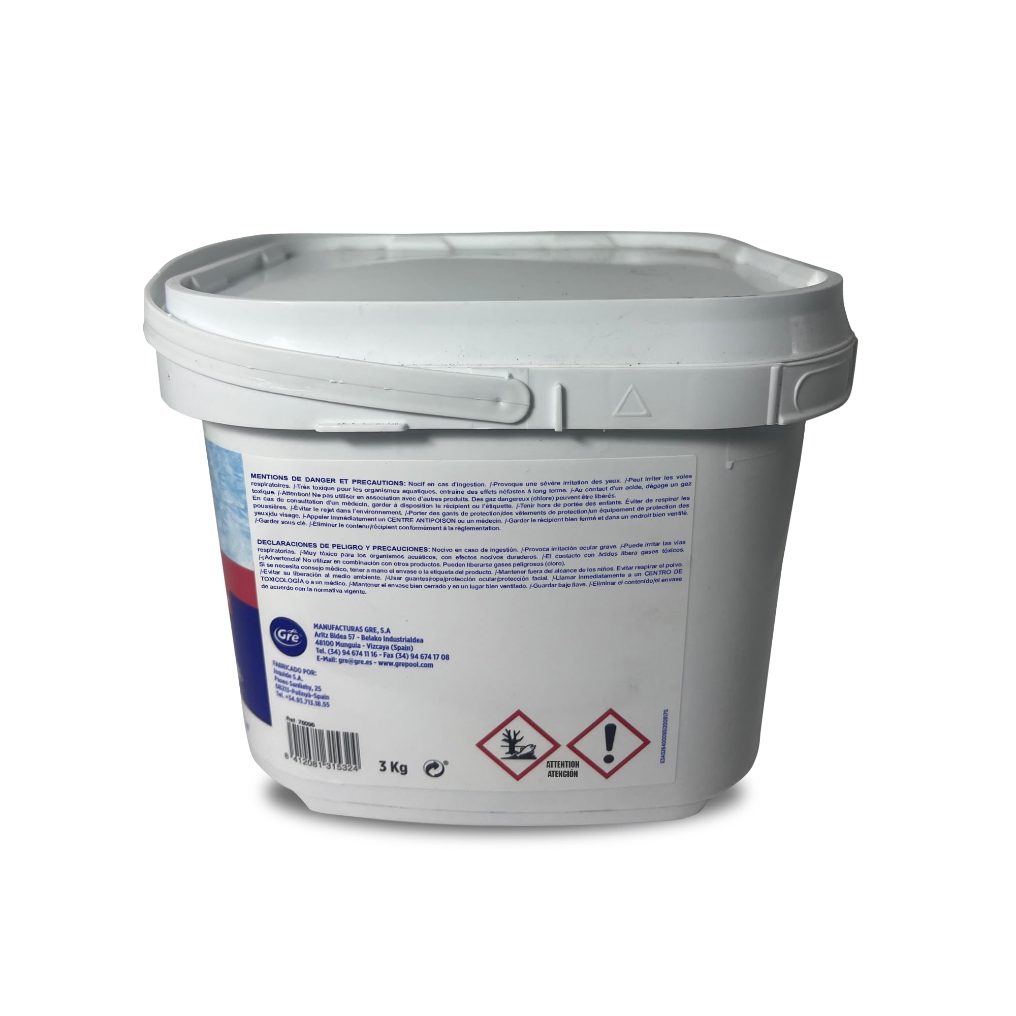 Gre ClorForte 76096, Cloro Shock, Per Trattamento D'Urto, Granulare - 3Kg