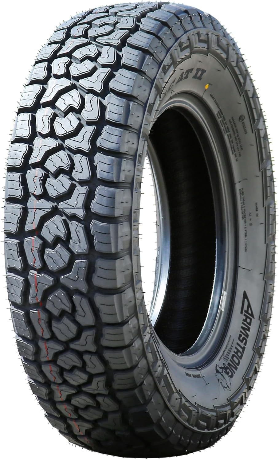 Armstrong Tru-Trac AT II A/T All-Terrain Off-Road Light Truck Radial Tire-LT285/70R17 285/70/17 285/70-17 126/123S Load Range E LRE 10-Ply BSW Black Side Wall