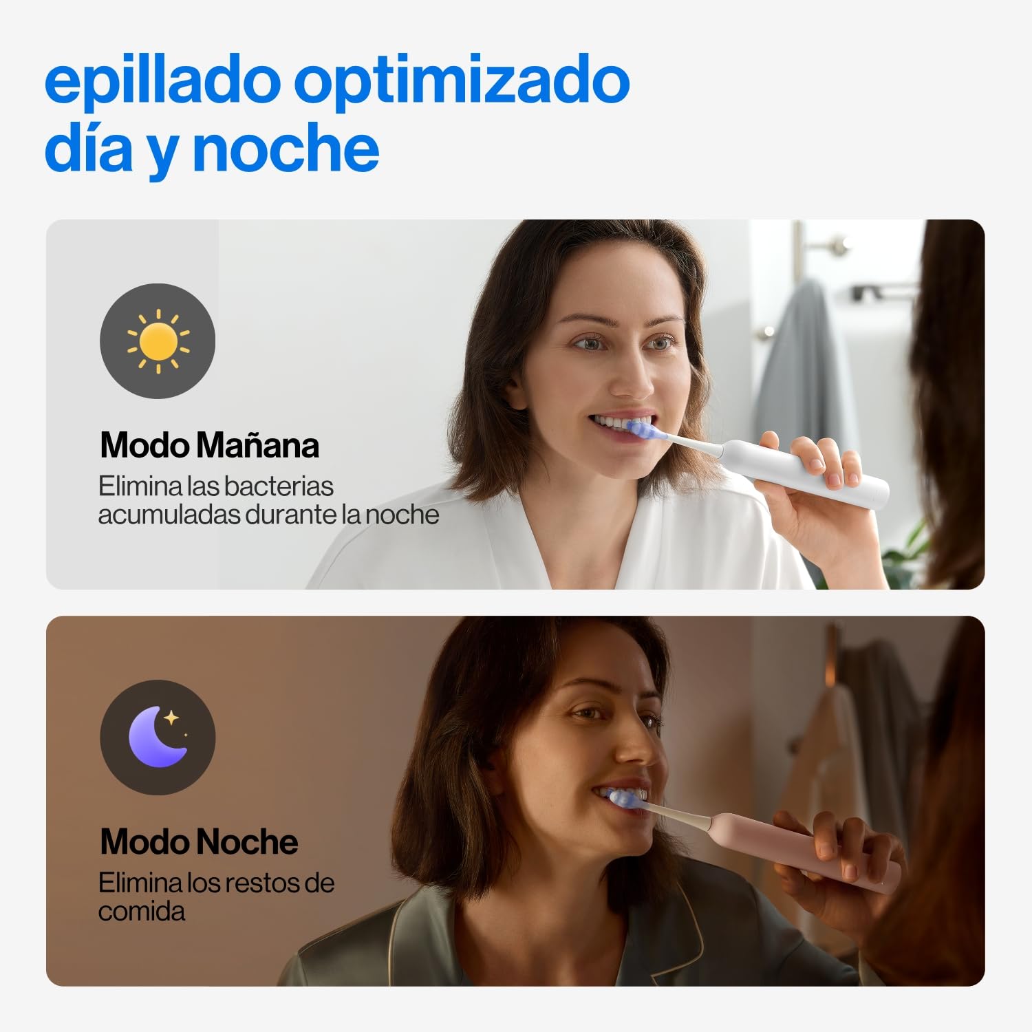 Cepillo de dientes eléctrico usmile Y20PRO, cepillo inteligente con alimentación AI con modo automático AM/PM, 4 modos de cepillado, batería de 90 días, control por aplicación, mapa 3D en tiempo real