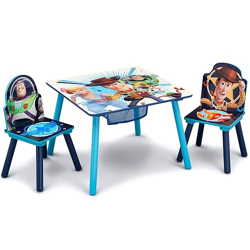 Miniatura 2 de Delta Children Juego de mesa y silla para niños con almacenamiento (2 sillas incluidas), ideal para artes y manualidades, merienda y DisneyPixar Toy