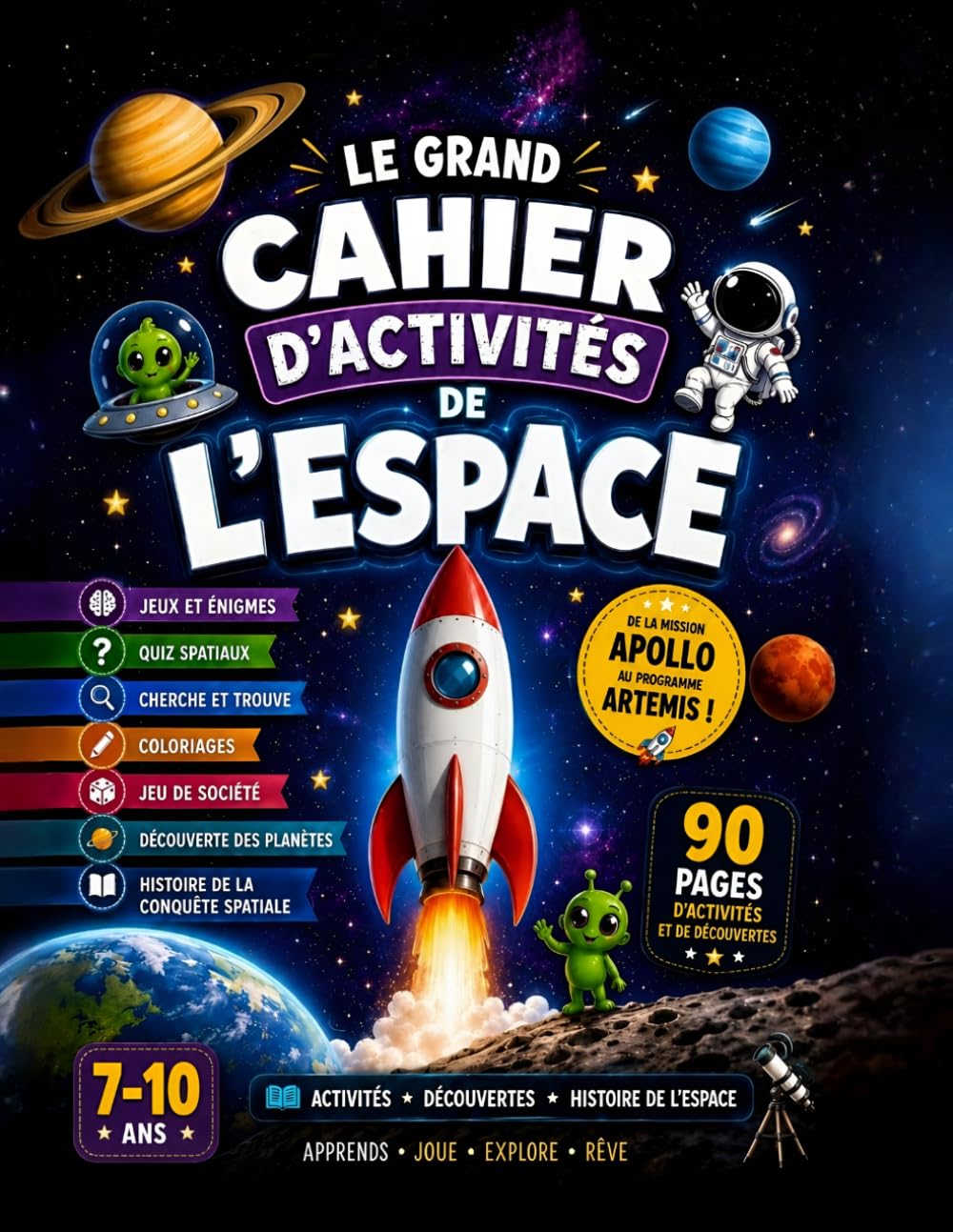 Le grand cahier d'activités de l'espace