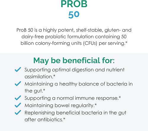Miniatura 5 de Rootcology por Dr. Izabella Wentz ProB 50 18 cepas probióticas estables en almacenamiento para apoyar la salud intestinal y mantener la