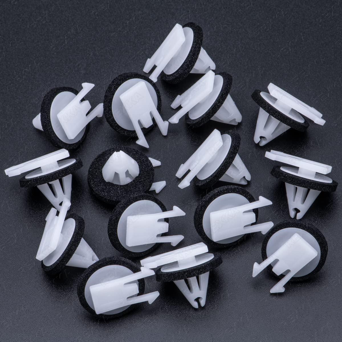 Rexka 15pcs Body Side Moulding Clips Compatible with GM 11611375 Fits Cadillac Chevrolet GMC ATS, Enclave Escalade ESV, Impala, Silverado 1500,