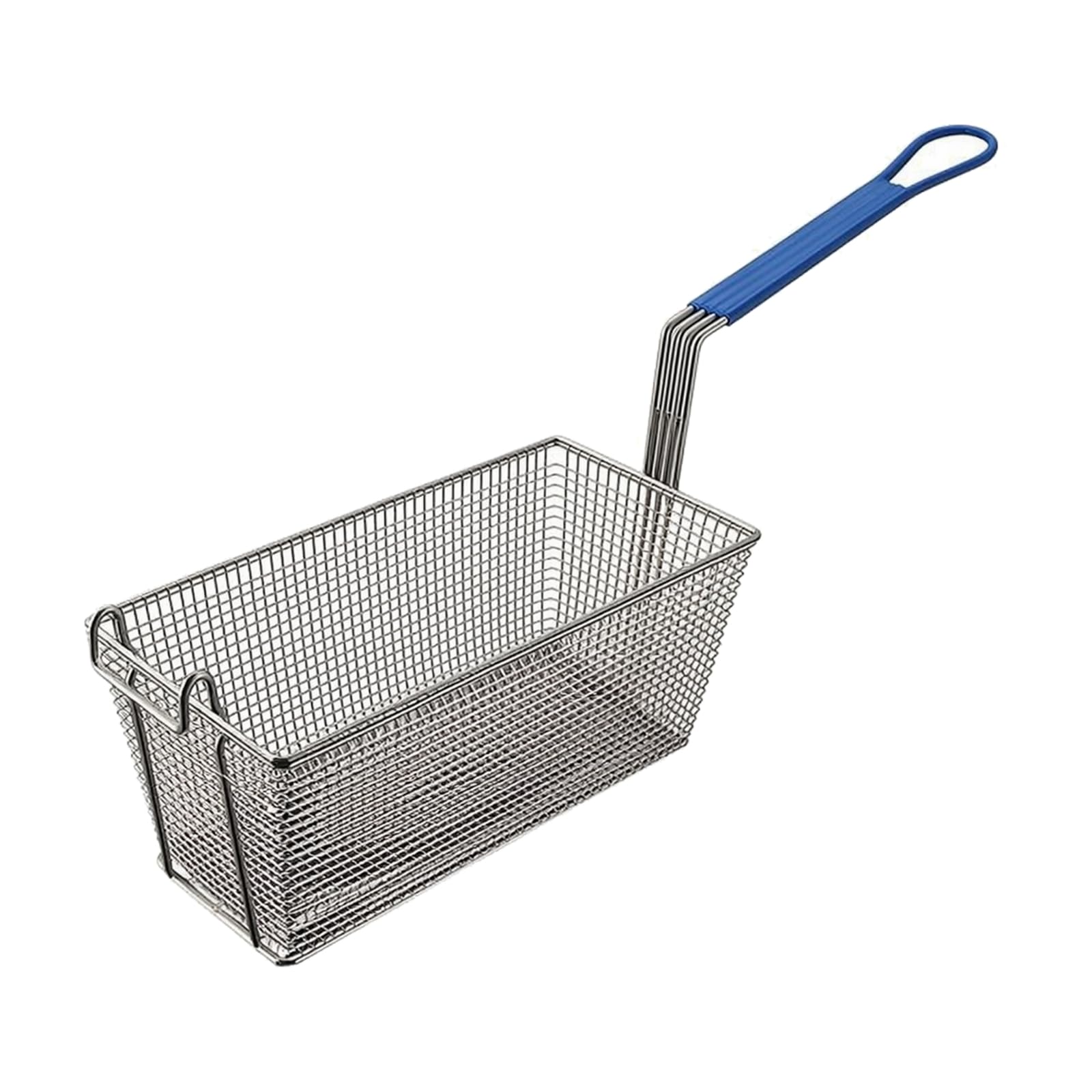 Ronyme Panier Friture Professionnel en Acier Inoxydable Ergonomique Panier Friture Poignée Longue Gain Place pr Cuisiniers, Traiteurs, 26A Frite Rectangulaire