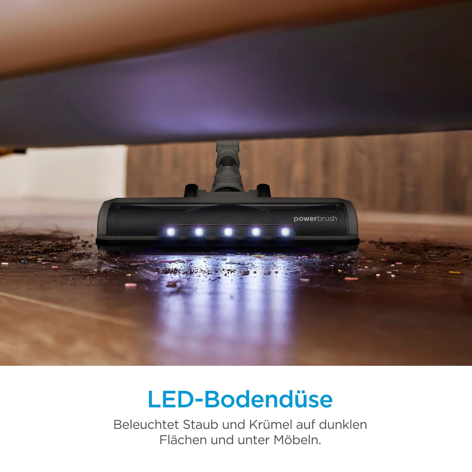 Midea P9 Akku Staubsauger, kabelloser Stielstaubsauger 550 W, bis zu 37 kPa, bis zu 60 Min. Laufzeit, Sense+React, HEPA-Filter, LED-Display, Flexibles Saugrohr, Handstaubsauger, Tierhaare