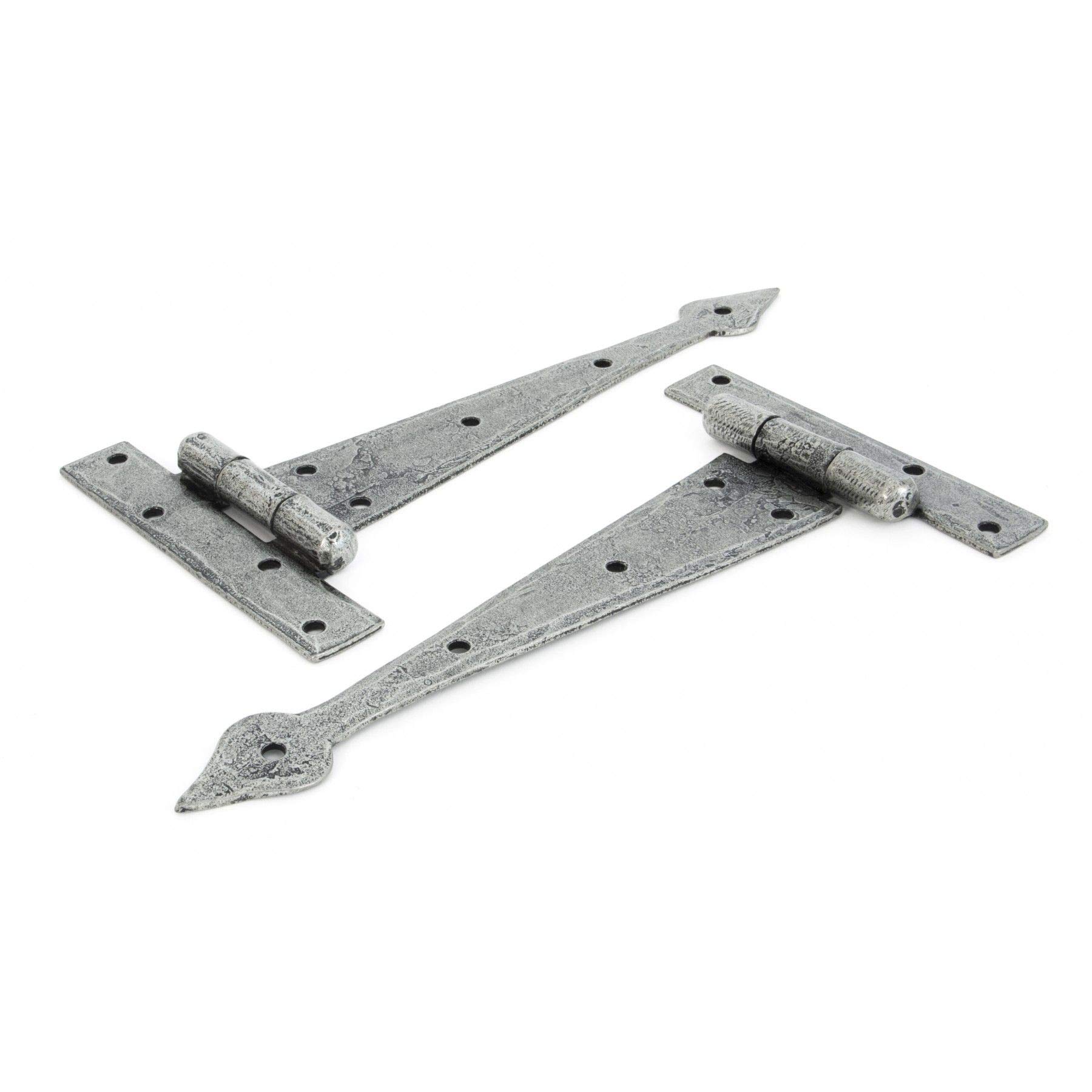 From The Anvil Pewter 9 Inch Arrow Head T Hinge (Pair)