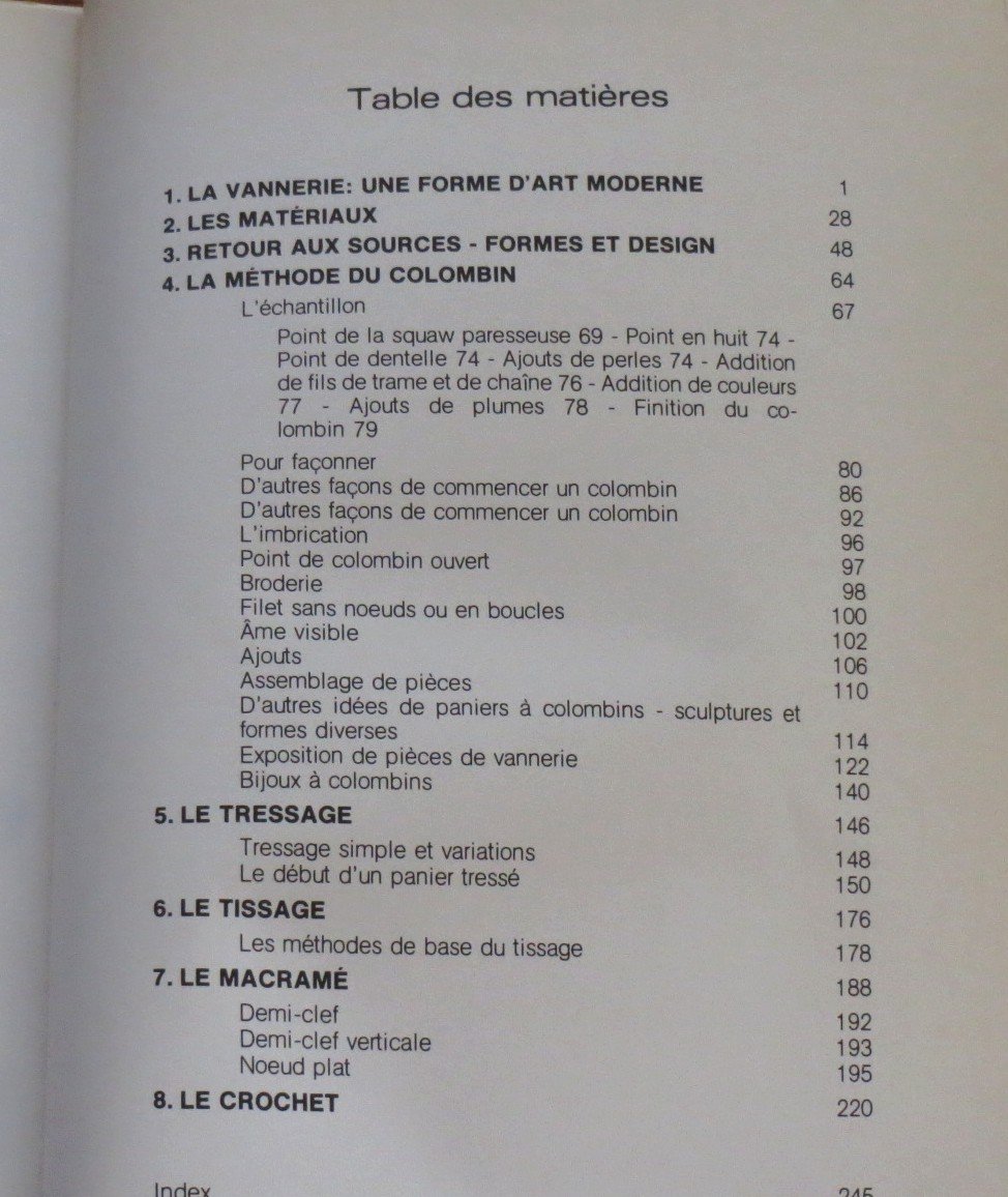 Le livre de la vannerie