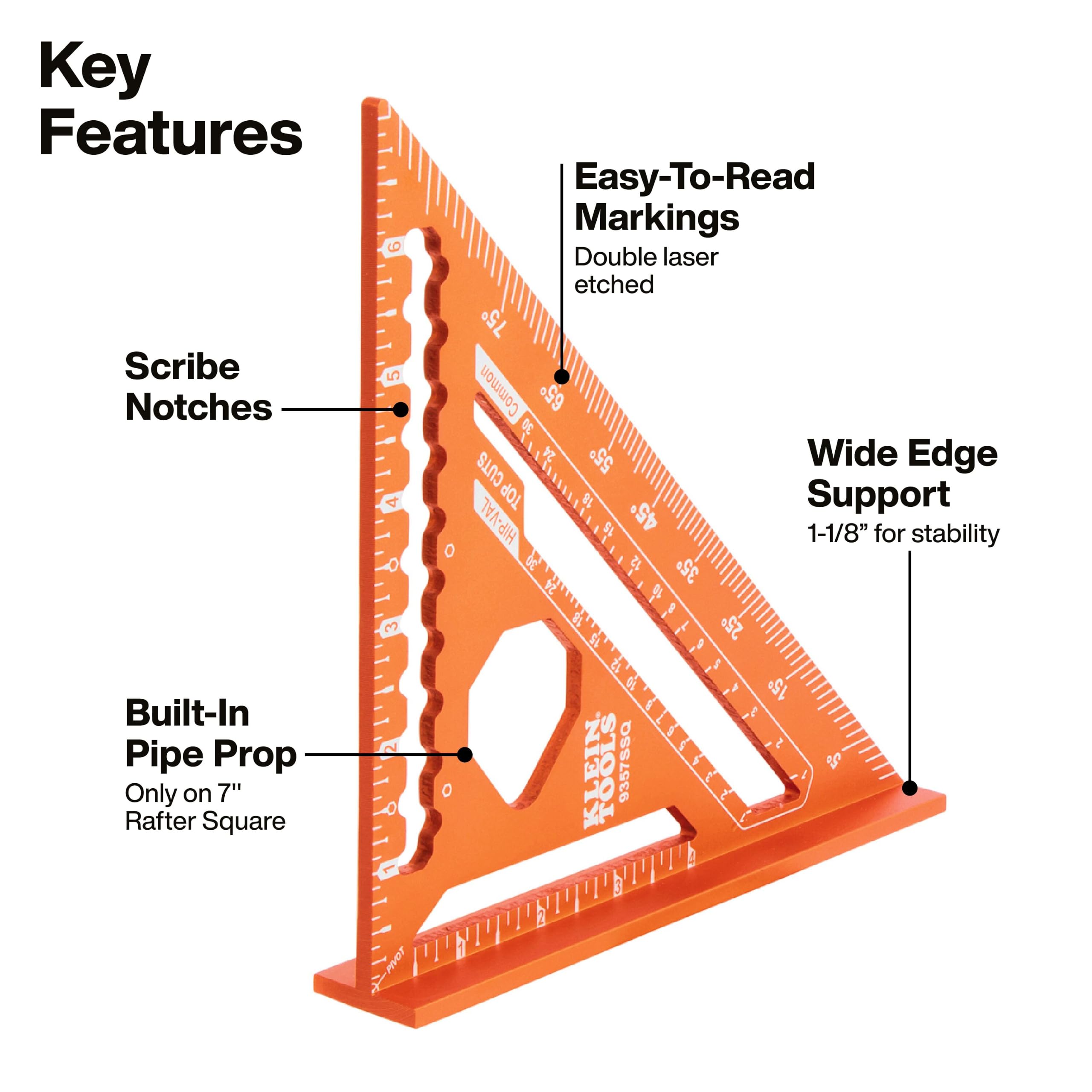 Klein Tools Rafter Square Set - 2 Piece -3 Klein Tools Rafter Square Set - 2 Piece -3