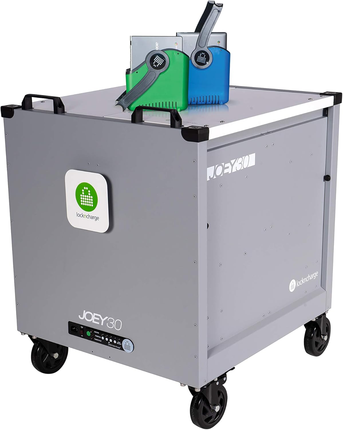 LocknCharge Joey 30 Cart with Baskets and Devices