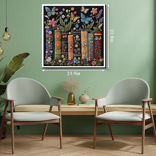 Miniatura 4 de Rompecabezas vintage de libros de flores silvestres para adultos de 1000 piezas, rompecabezas de páginas de libros de flores, rompecabezas retro