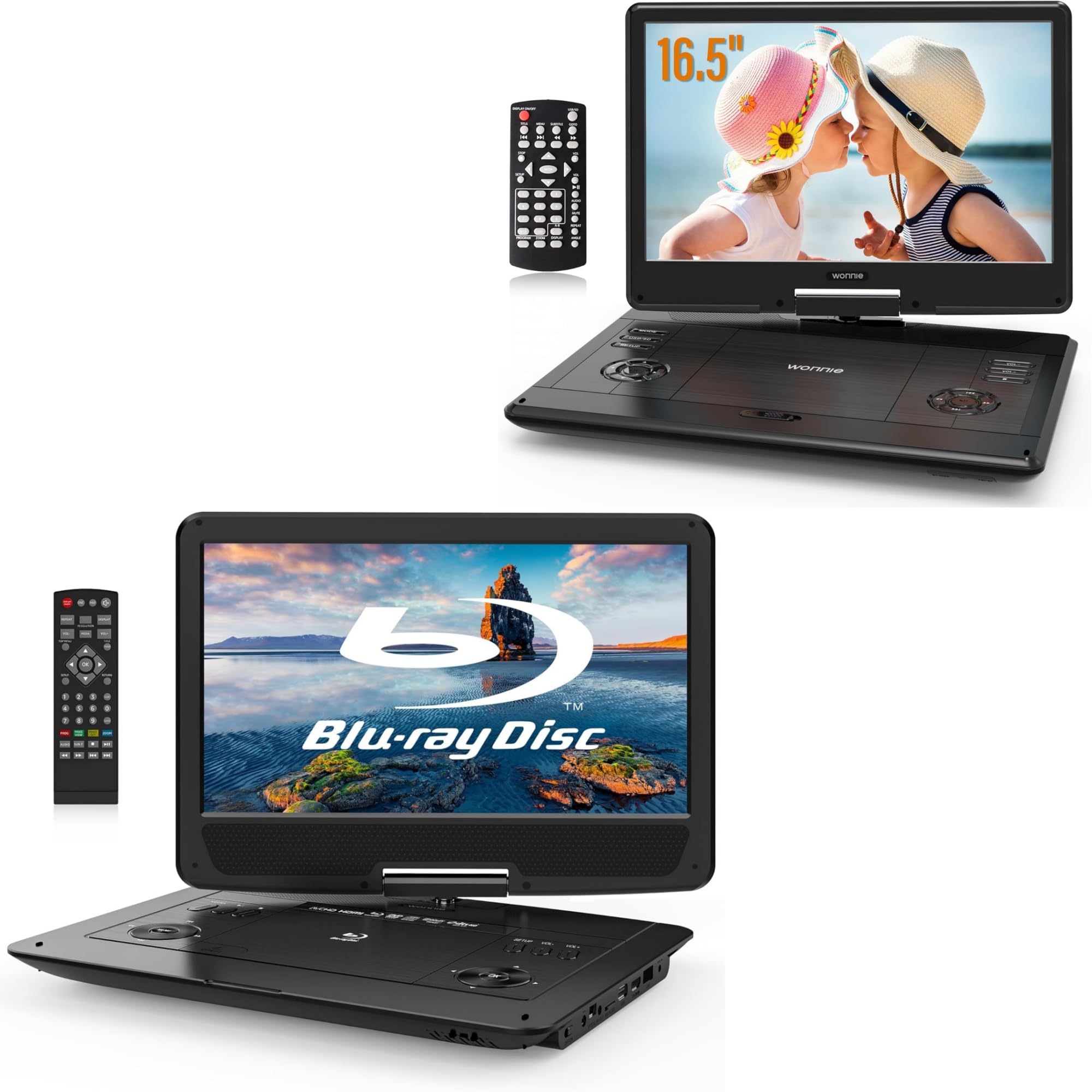 Amazon.com: WONNIE Portable Blu-ray Player and Portable DVD Player
