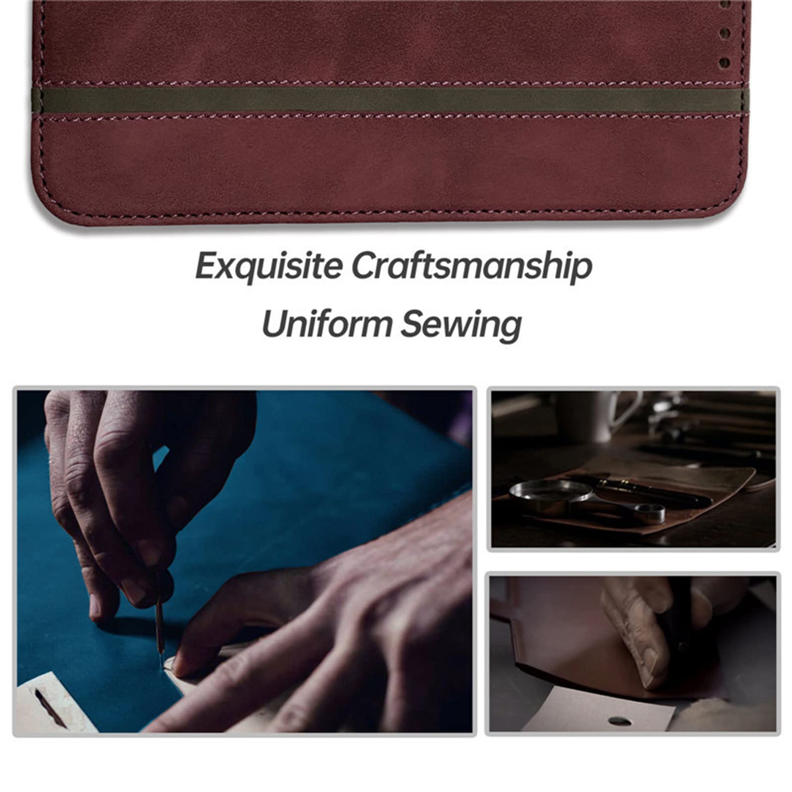 Etui do Samsung Galaxy S22/S22 Plus/S22 Ultra, skórzany portfel etui z przegródką na karty gotówkę magnetyczne zamknięcie etui z klapką na telefon, czerwony, S22 6"