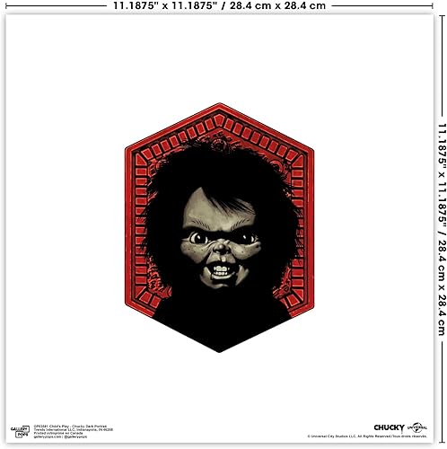 Miniatura 6 de Trends International Gallery Pops Child's Play - Póster de pared de retrato oscuro de Chucky, 12.00 x 12.00 pulgadas, versión sin marco
