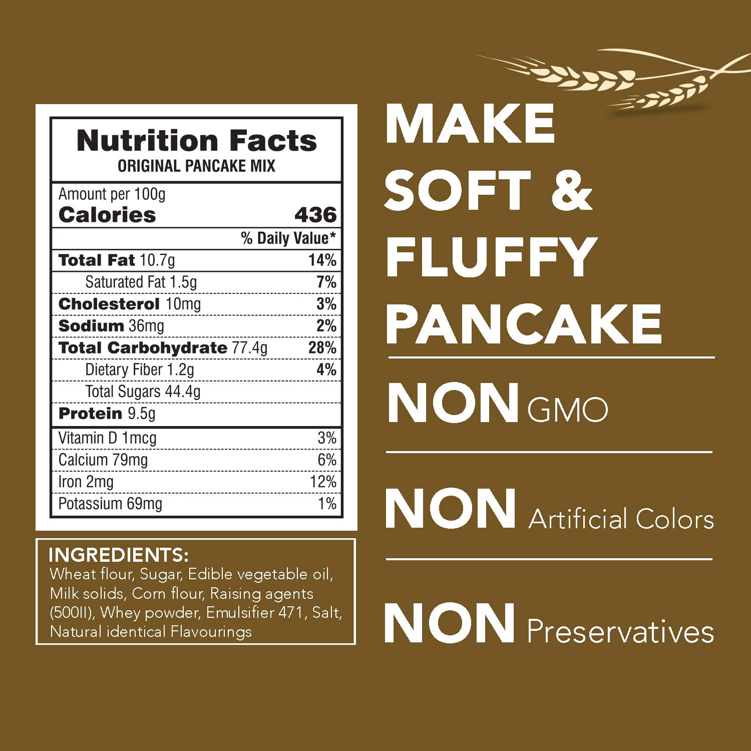 JOSEF MARC Original Pancake Mix, 2 LBS (907g) - Egg Less Pancake Mix ,just Add Water, Formulated in Switzerland 1