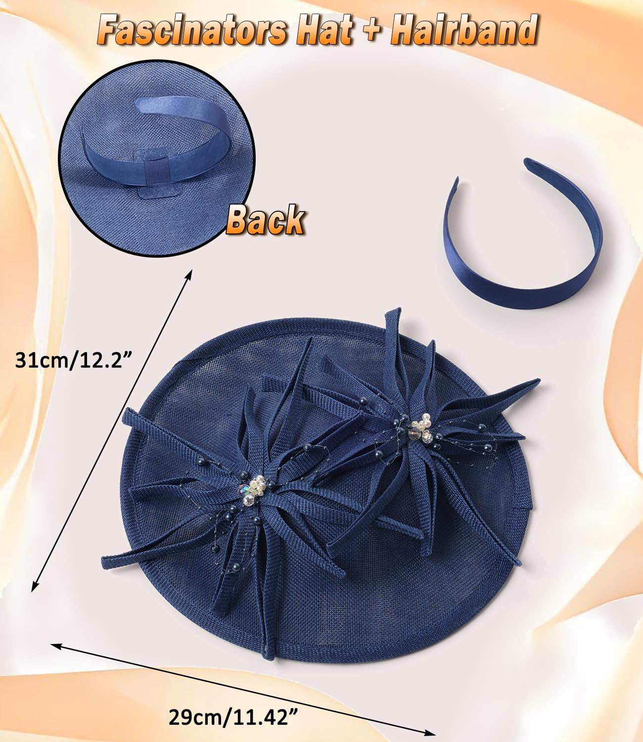 Unpifolov Fascinators Hats Elegant Women Flower Mesh Feathers Wedding Cocktail Bride Headband for Derby Hat Tea Party