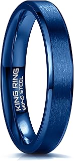 4/6/8mm Basic Rings – Super Polished Matt Finish Mens Rings Wedding Bands for Men & Women – Designed in USA