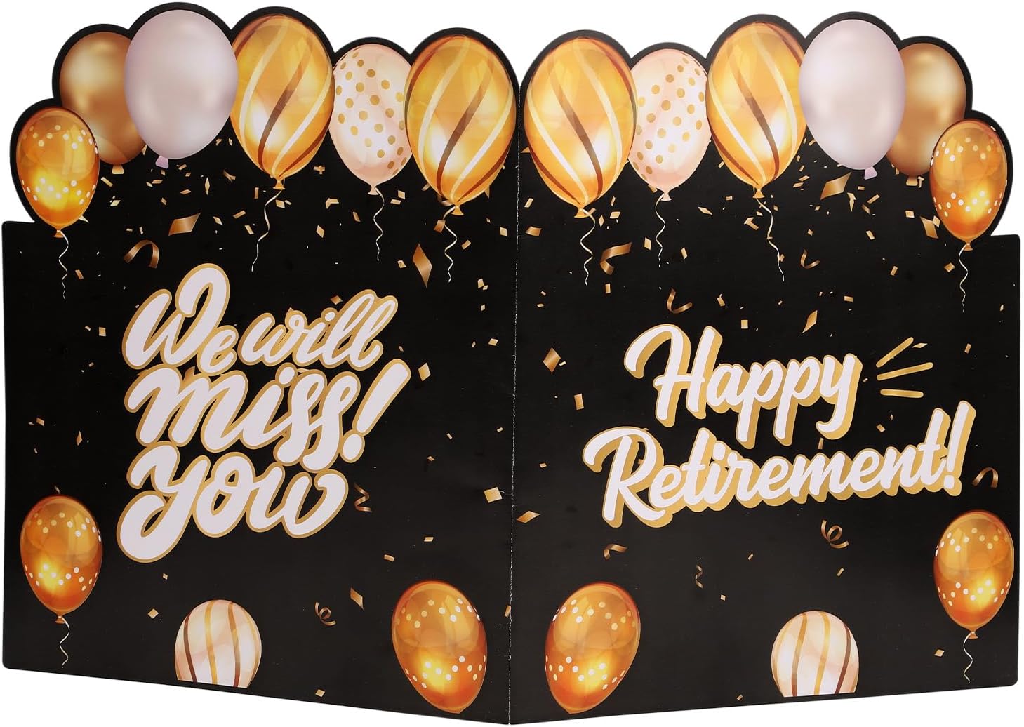 Large Farewell Greeting Card, 11x17.3 inch Big Happy Retirement Card Going Away Jumbo Goodbye Card from Group for Teacher Colleague, Coworkers, Family, Men Women Signing Giant Retired Party Gifts