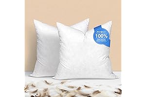Zibroges 18x18 Pillow Inserts - Down Feather Throw Pillows for Couch