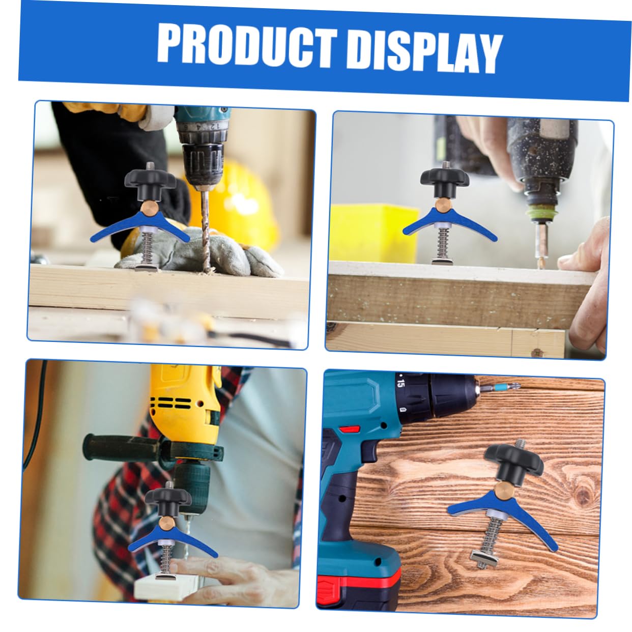 ARTIBETTER T Slot Woodworking Clamps 2pcs Heavy Duty Aluminum Clamp Set for Woodworking Metalworking