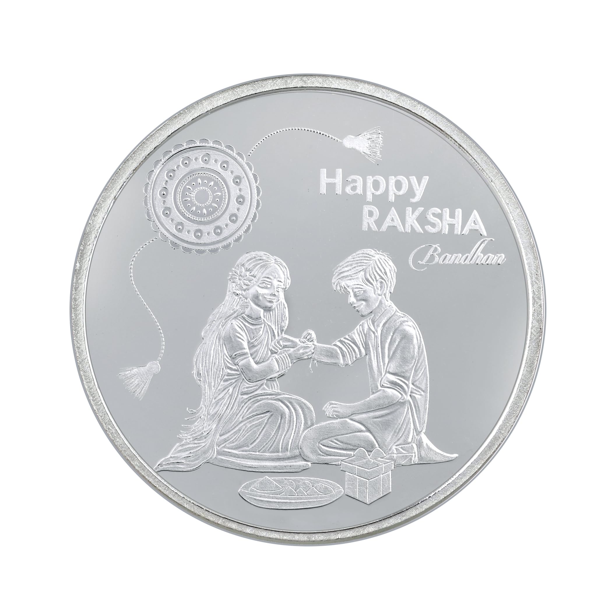 999 Purity Silver Raksha Bandhan Gift Coins