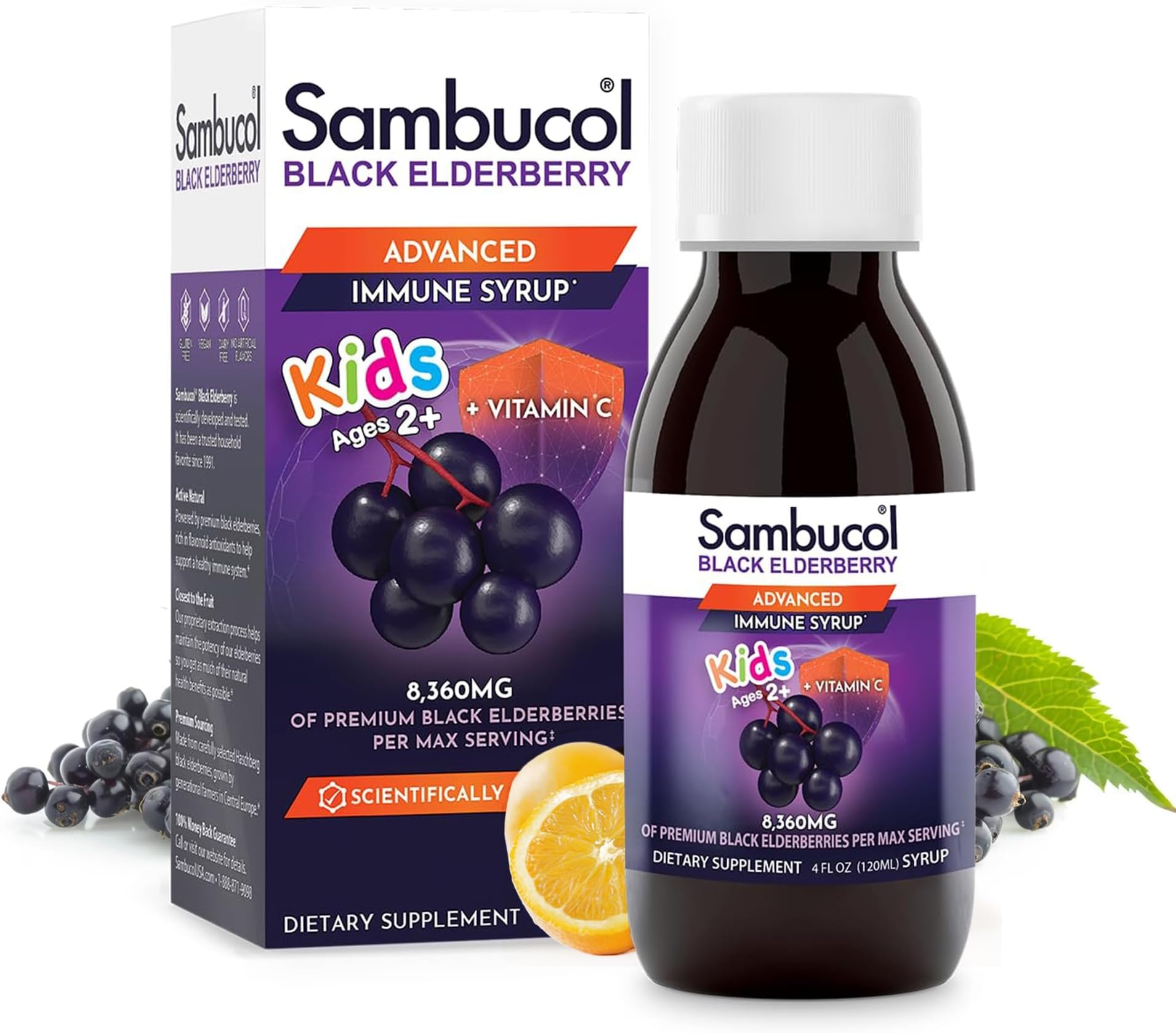Sambucol Black Elderberry Kids, 4 Oz