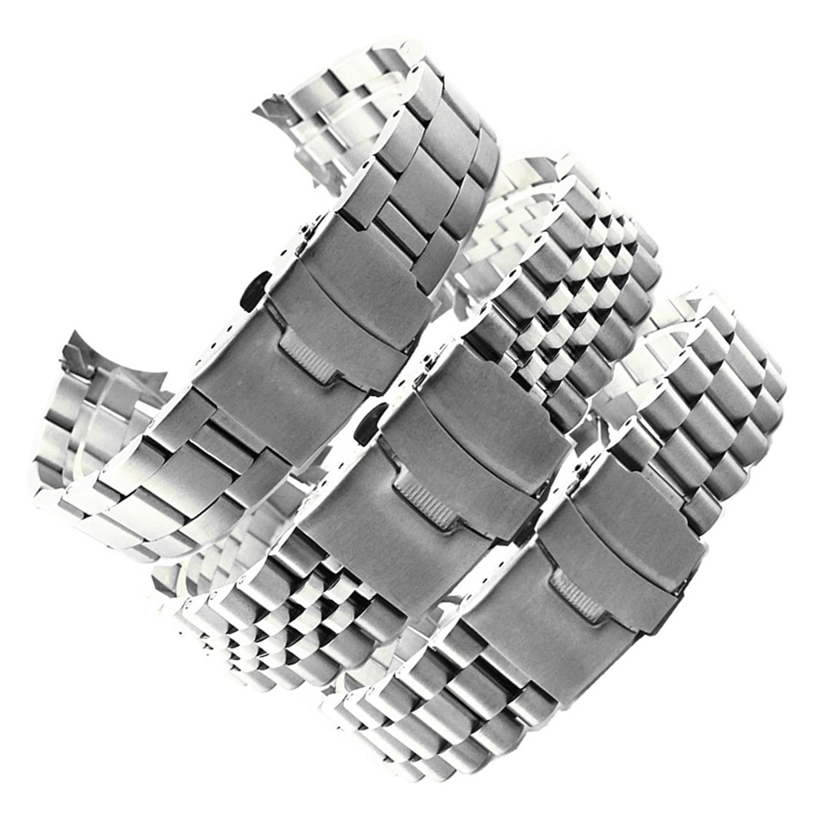 Pasek do zegarka z szybkozłączką, 20mm 22mm pasek do zegarka ze stali nierdzewnej mężczyźni kobiety solidna zakrzywiona końcówka metalowa bransoletka na nadgarstek akcesoria do paska