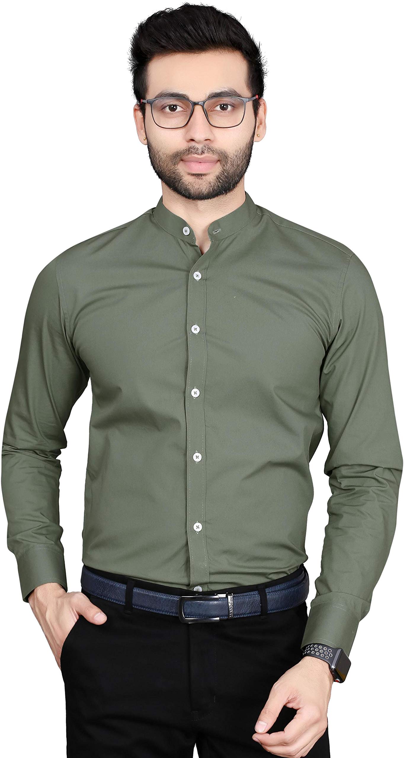 FIFTH ANFOLDMen's Regular Fit Formal Shirt