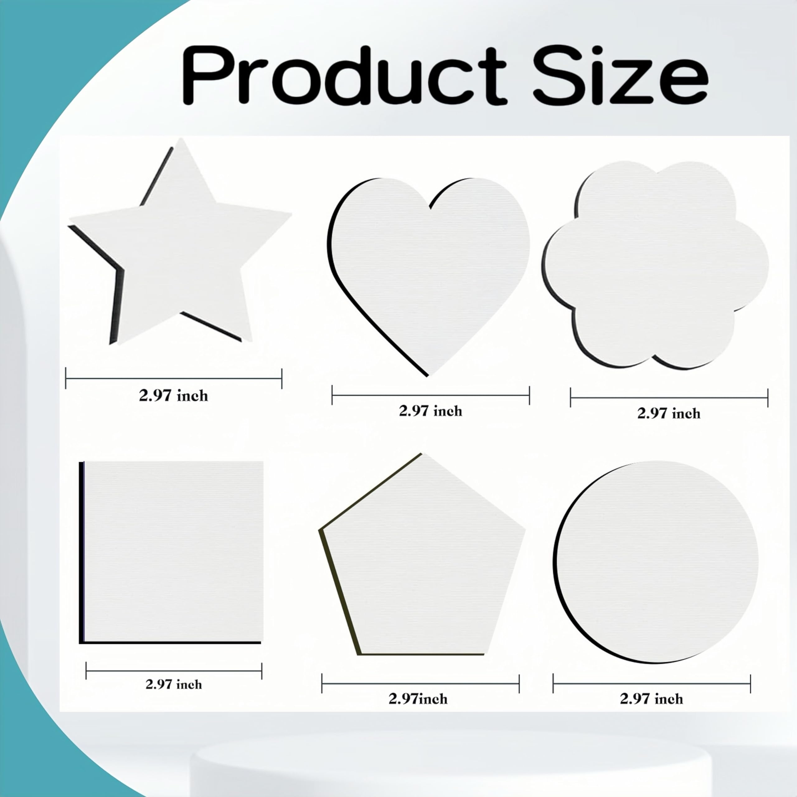 12Pcs Magnetic Mini Canvas Boards for Painting Small Canvases Boards DIY Decorative Fridge Magnets Painting Crafts Gifts for Girls Tweens School Supplies Party Favor?3