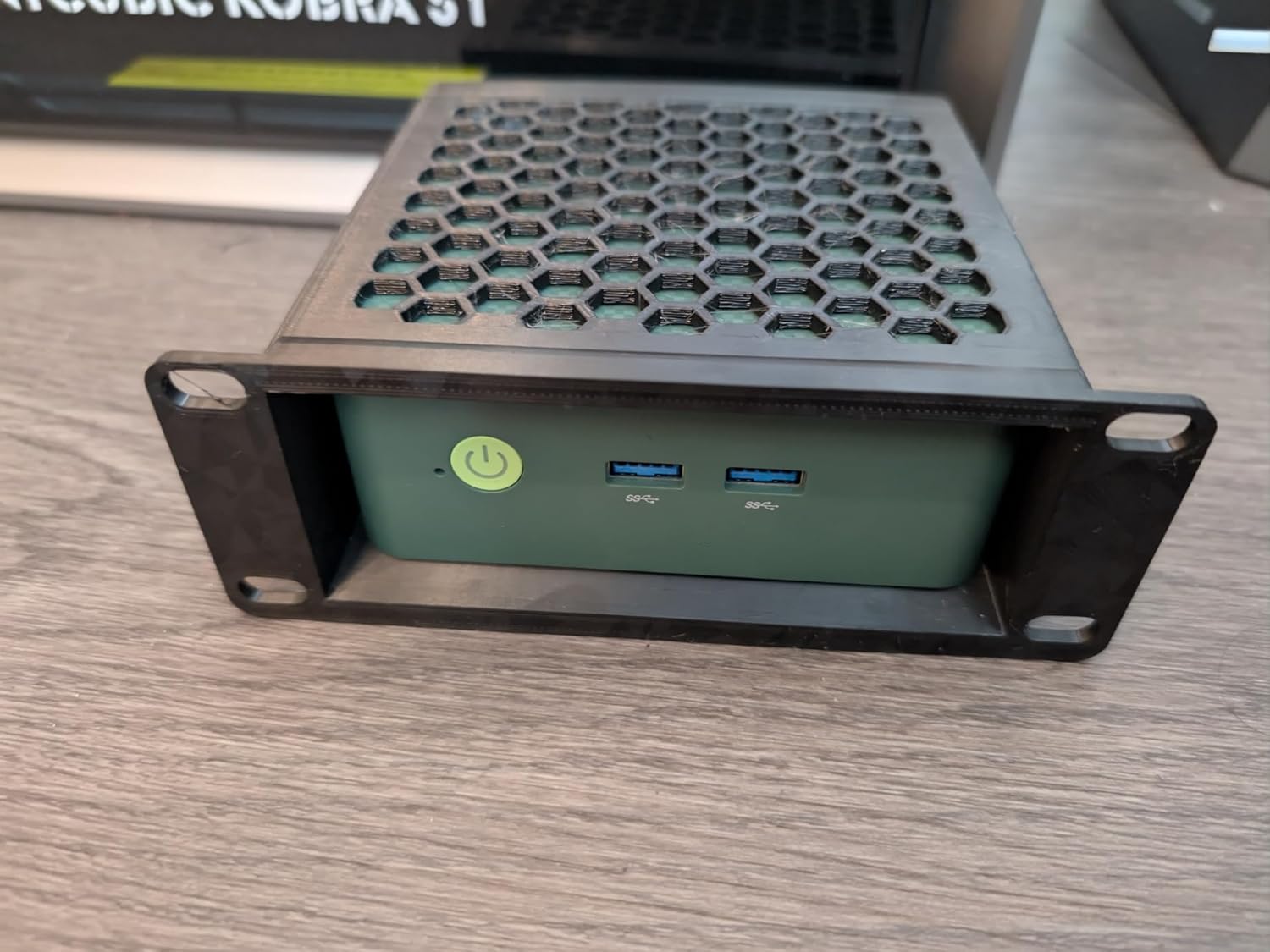 Rack Mount Kit for Gmktec G3 Plus, Server Mounting Bracket with Tool-Free Installation, Network Cabinet and Data Center Organization (10 inch)